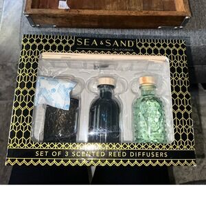 Sea & Sand Set of 3 Scented Reed Diffusers Vanilla Garden Mango Tangerine